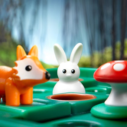 single player logic game with rabbits and foxes